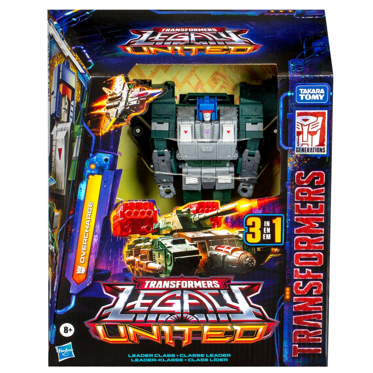 Zdjęcie produktu Transformers Generations Legacy United figurka akcji Leader Class Overcharge 19 cm