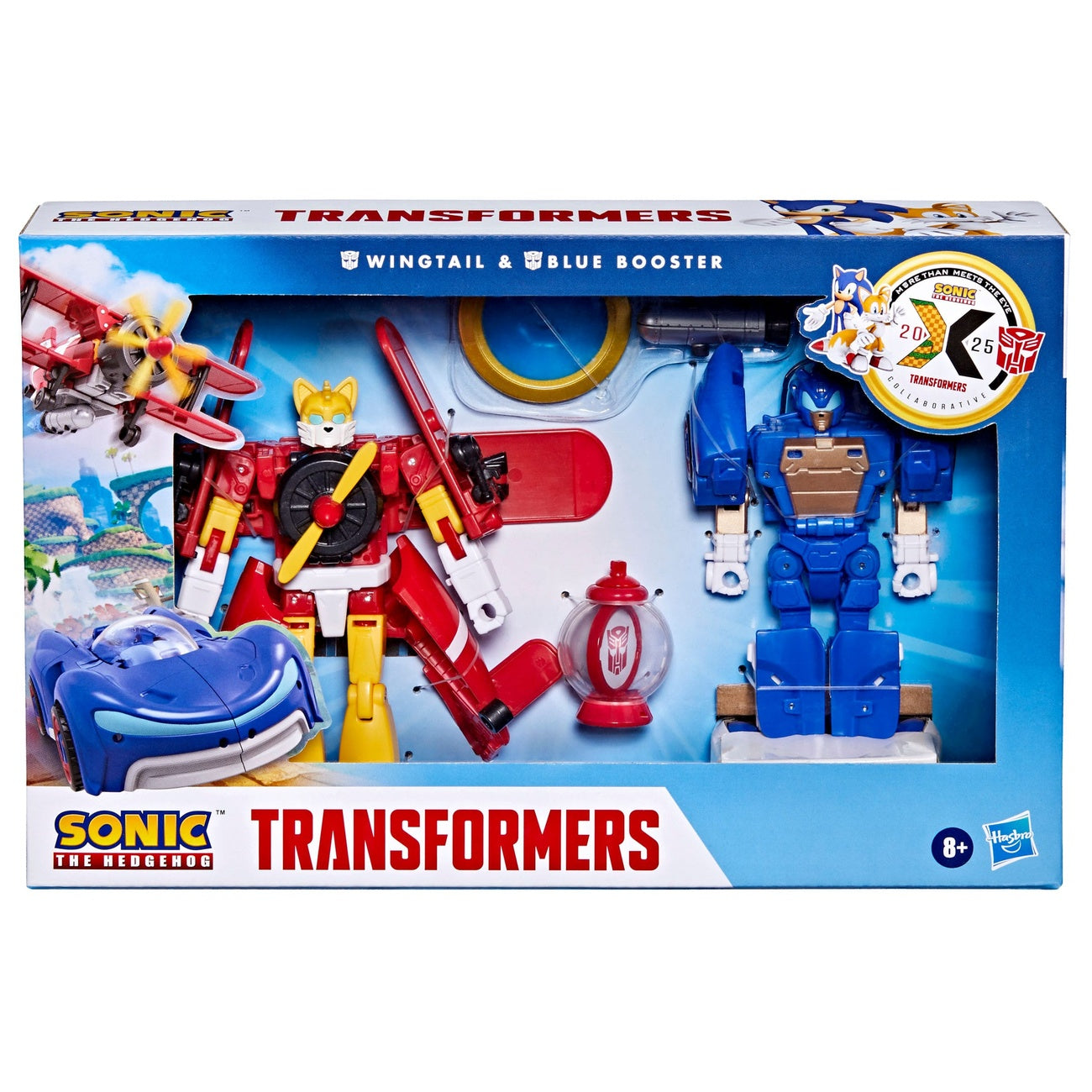 Zdjęcie produktu Sonic the Hedgehog x Transformers Zestaw 2 figurek akcji Wingtail & Blue Booster 13 cm
