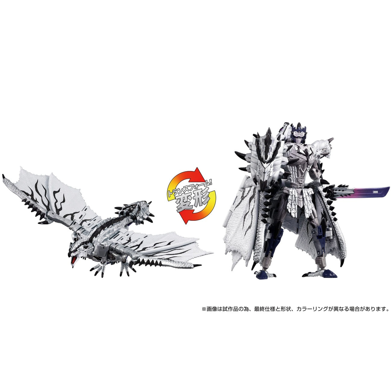 Zdjęcie produktu Transformers Team-Up Series figurka akcji Monster Hunter Silver Rathalos Prime 13 cm