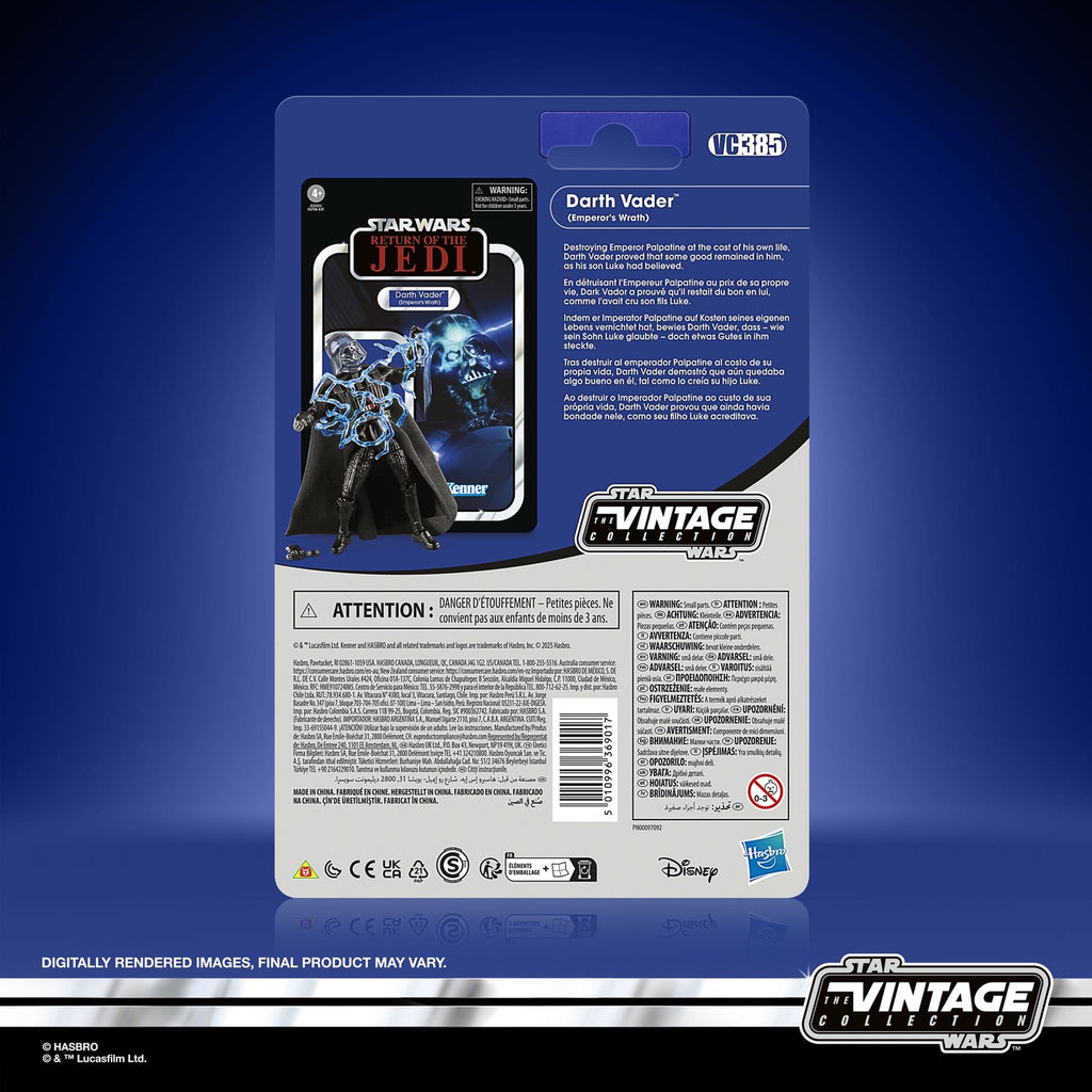 Zdjęcie produktu Star Wars Episode VI Figurka z serii Vintage Collection Darth Vader (Emperor's Wrath) 10 cm