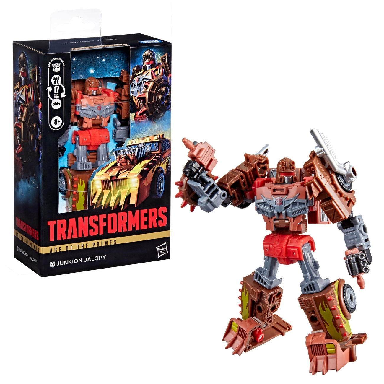 Zdjęcie produktu Transformers Age of Primes figurka Deluxe Class Junkion Jalopy 14 cm