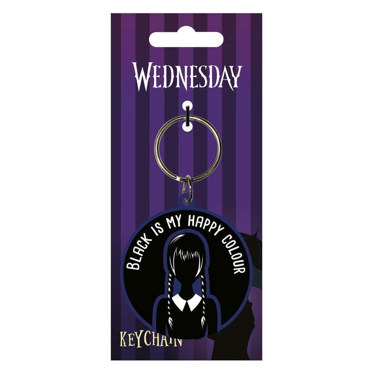 Product image Wednesday Rubber Keychain Happy Colour