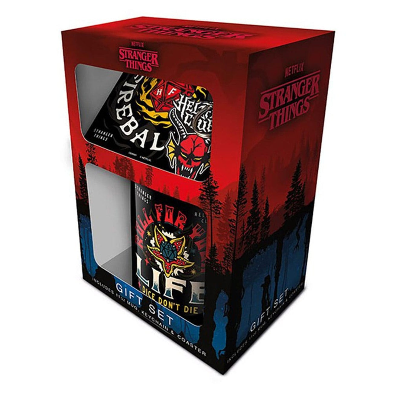 Product image Stranger Things Mug, Coaster and Keychain Set Hellfire