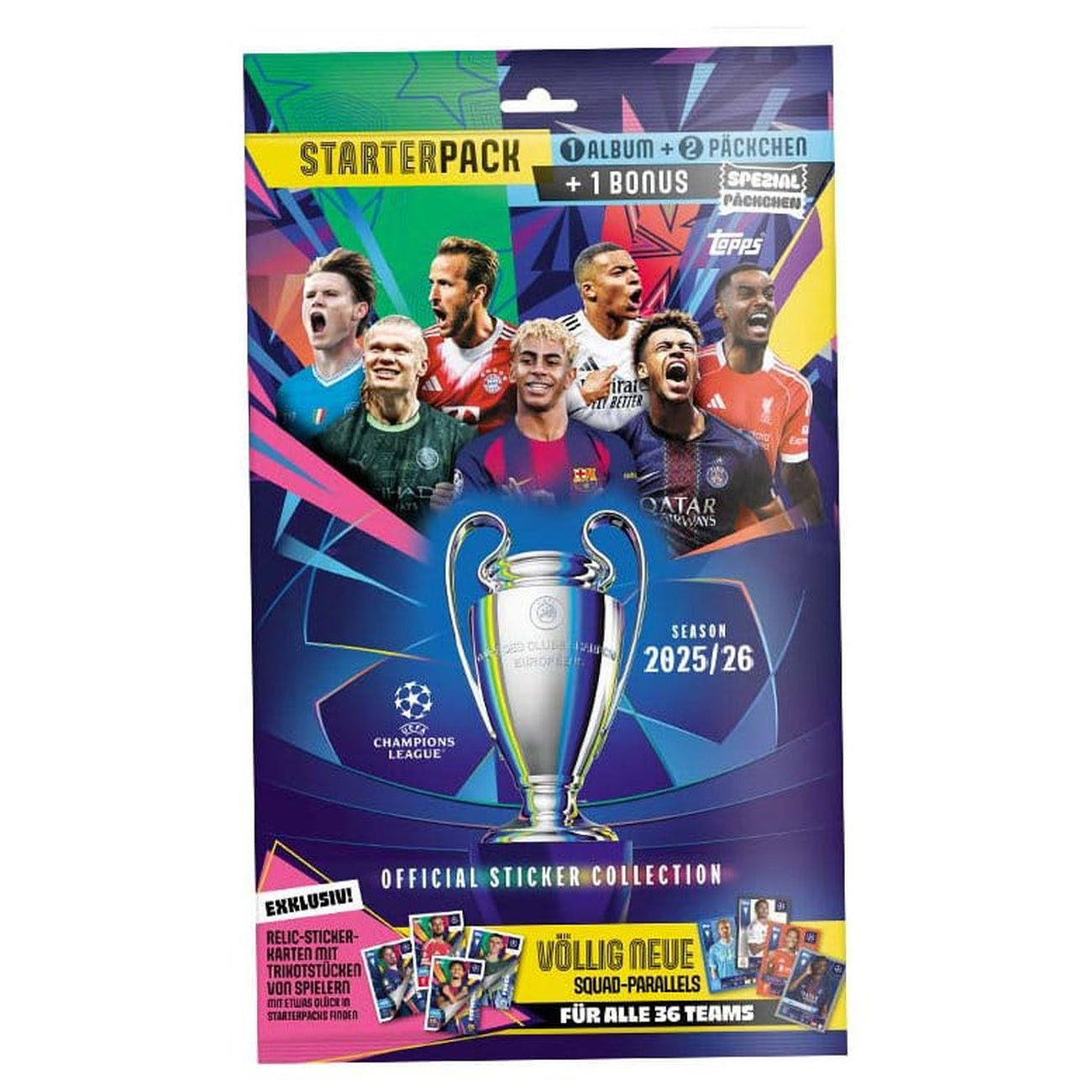 Zdjęcie produktu UEFA Champions League 2025/26 Sticker Collection Starter Pack