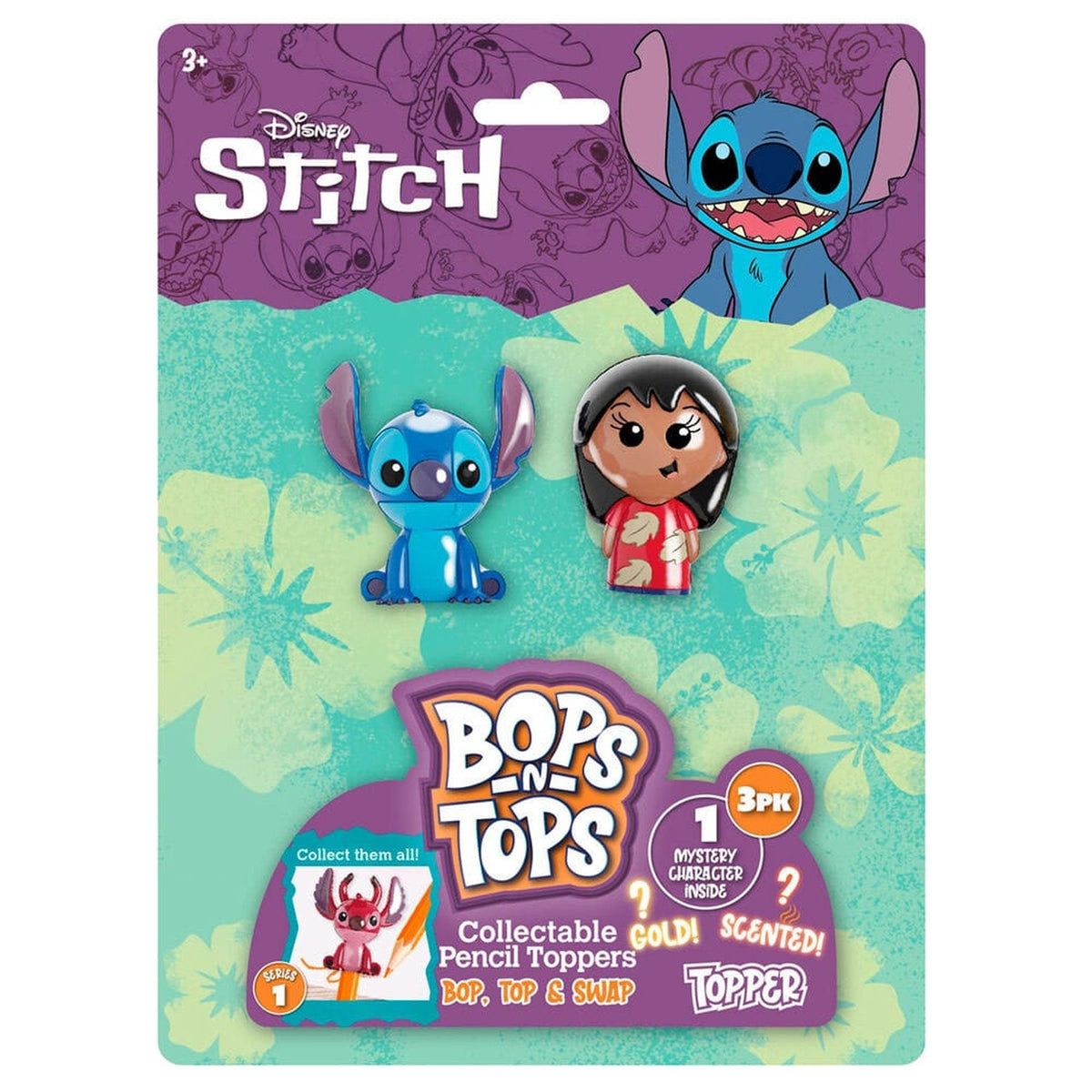 Zdjęcie produktu Lilo & Stitch blister z 3 figurkami na długopisy