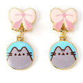 Zdjęcie produktu Pusheen Kolczyki wiszące Pink Bows
