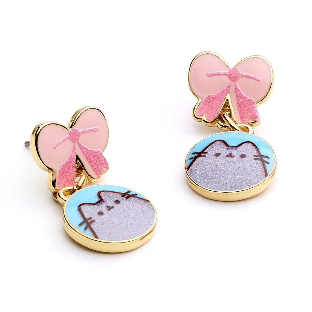 Zdjęcie produktu Pusheen Kolczyki wiszące Pink Bows