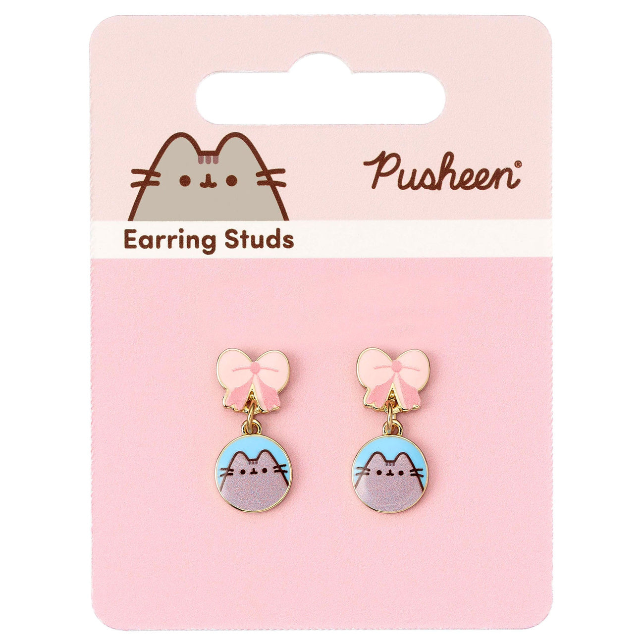 Zdjęcie produktu Pusheen Kolczyki wiszące Pink Bows
