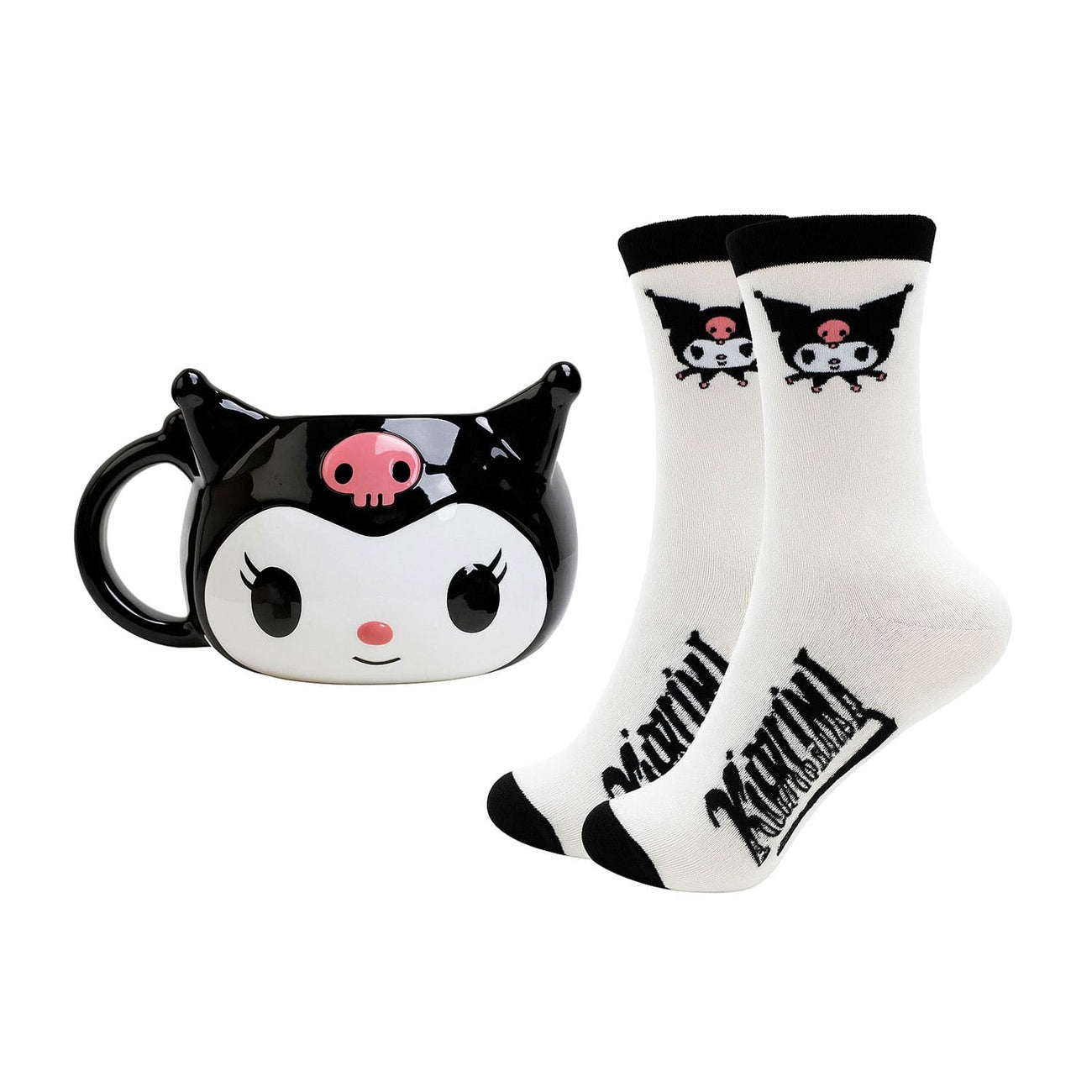 Zdjęcie produktu Sanrio Zestaw Kubek 3D i Skarpetki Kuromi