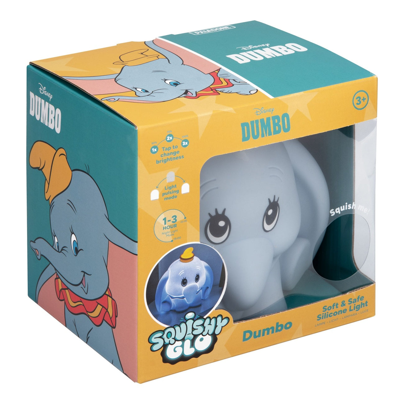 Zdjęcie produktu Disney Squishy Glo silikonowa lampka Dumbo