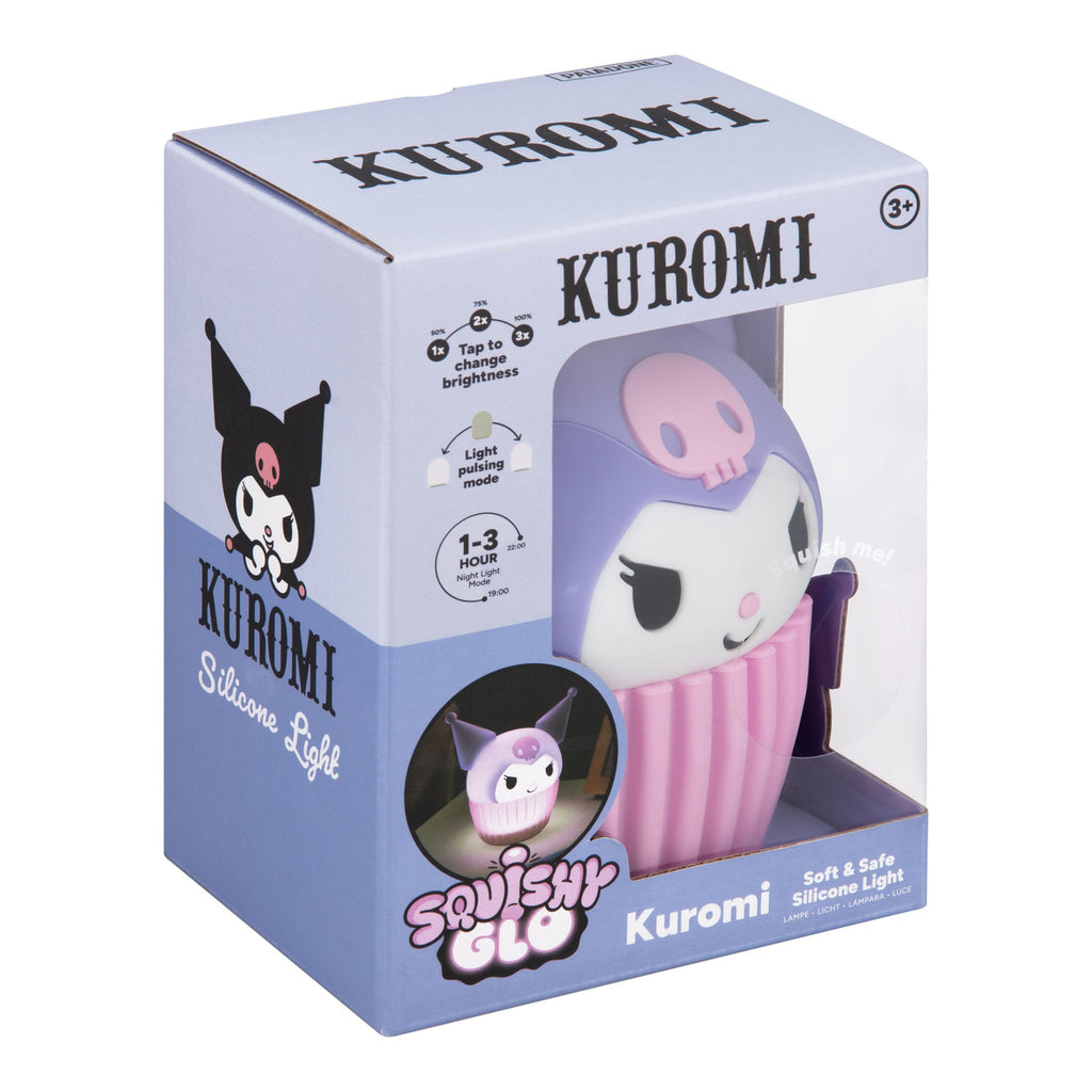 Zdjęcie produktu Lampka z silikonu Sanrio Squishy Glo Kuromi 15 cm
