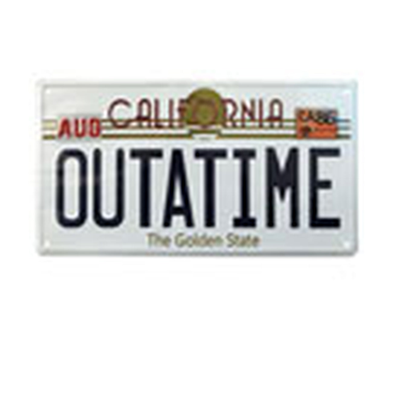 Product image Back to the Future Metal Sign Outatime DeLorean License Plate