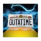 Product image Back to the Future Metal Sign Outatime DeLorean License Plate