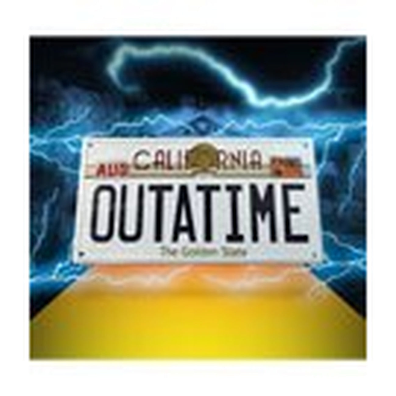 Product image Back to the Future Metal Sign Outatime DeLorean License Plate