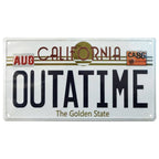 Product image Back to the Future Metal Sign Outatime DeLorean License Plate