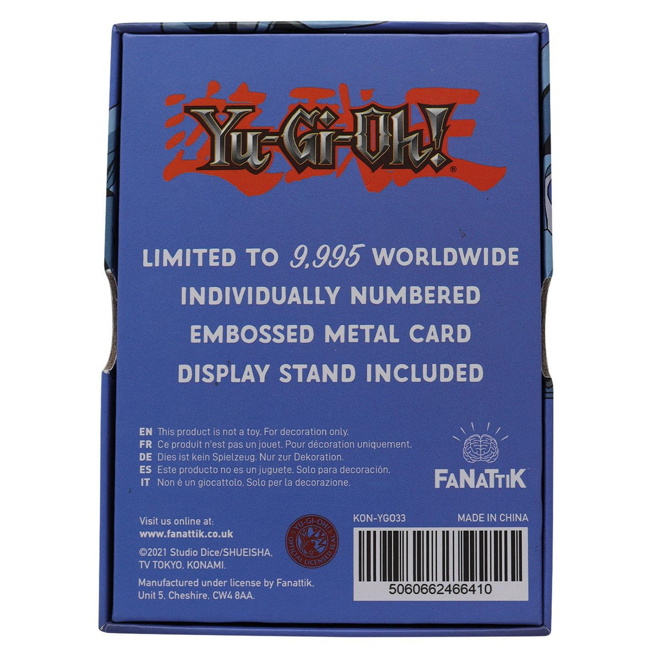 Zdjęcie produktu Yu-Gi-Oh! Karta replika Blue Eyes Toon Dragon Limited Edition