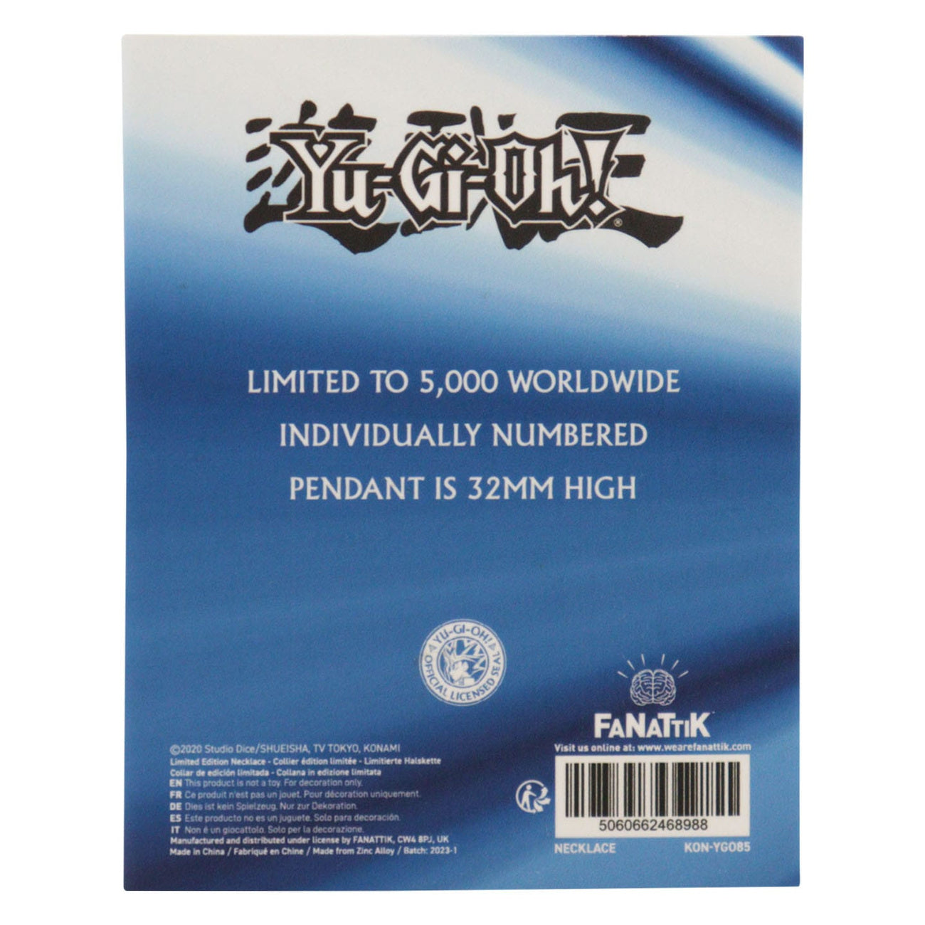 Zdjęcie produktu Yu-Gi-Oh! Naszyjnik Blue-Eyes White Dragon Limited Edition