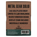 Zdjęcie produktu Metal Gear Solid 2 Sztabka metalu Raiden 24k Gold Plated Limited Edition