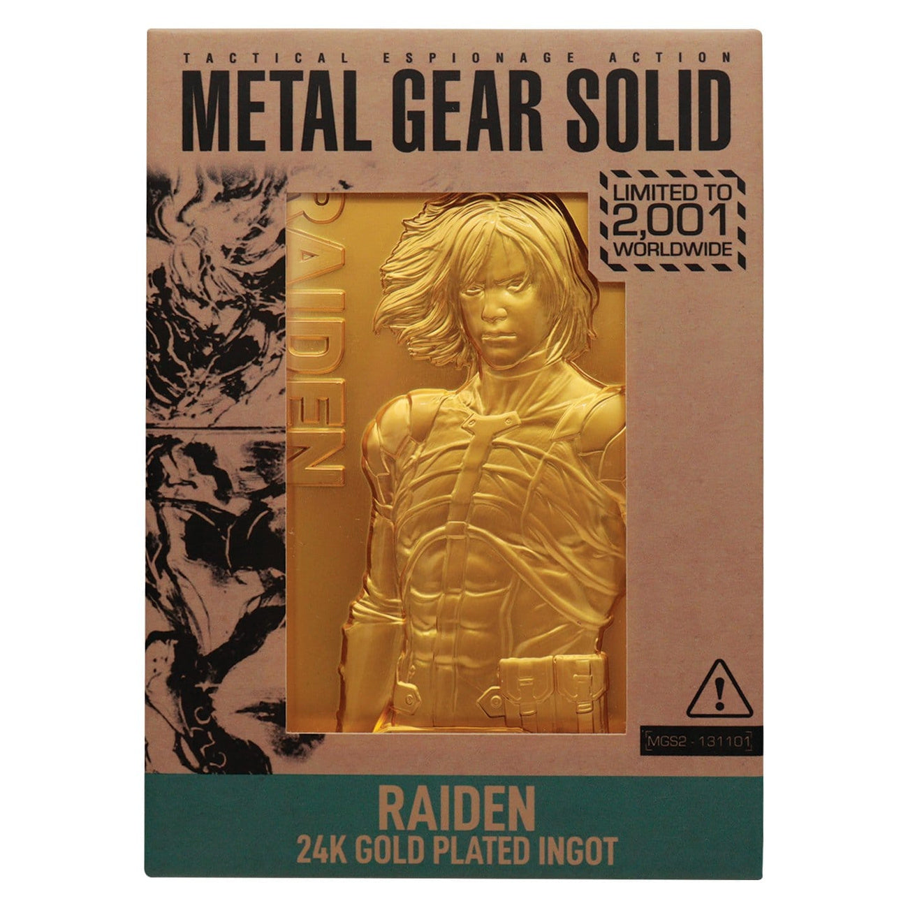 Zdjęcie produktu Metal Gear Solid 2 Sztabka metalu Raiden 24k Gold Plated Limited Edition
