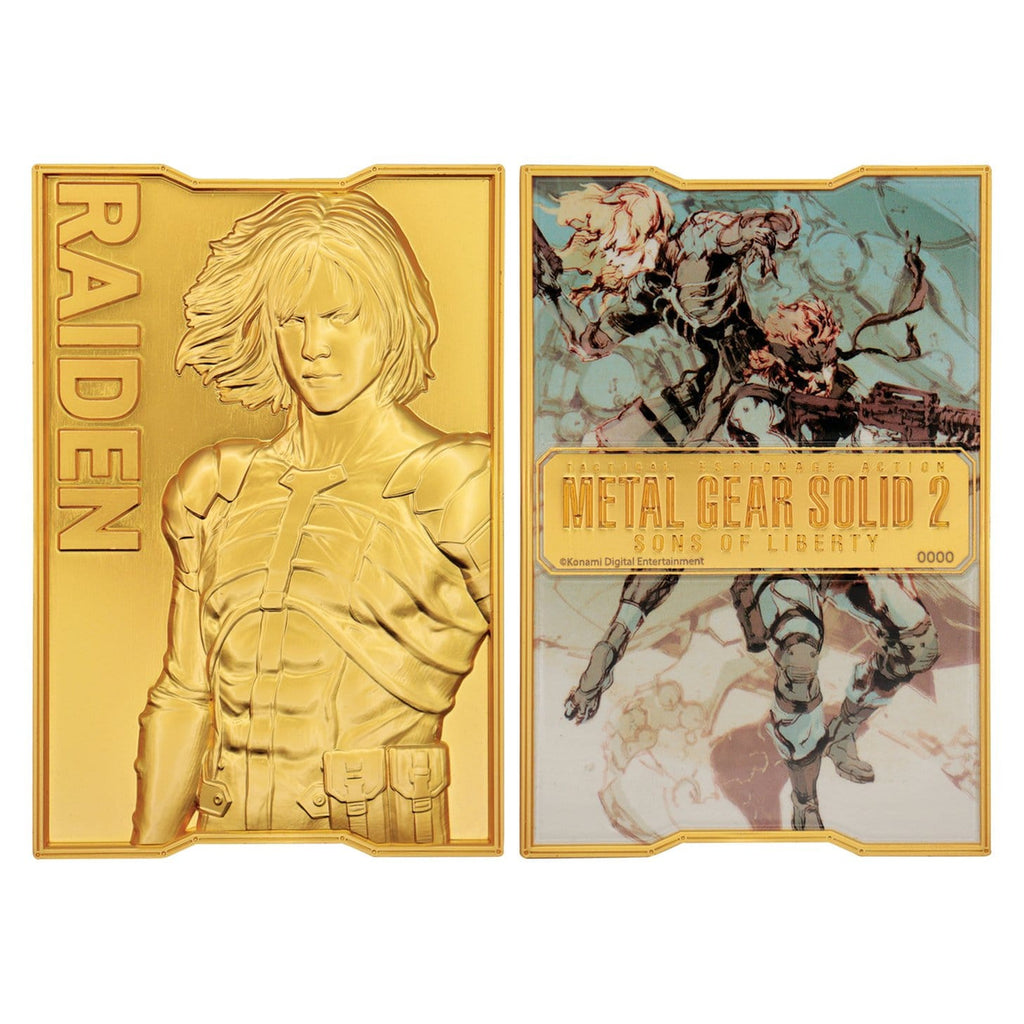 Zdjęcie produktu Metal Gear Solid 2 Sztabka metalu Raiden 24k Gold Plated Limited Edition