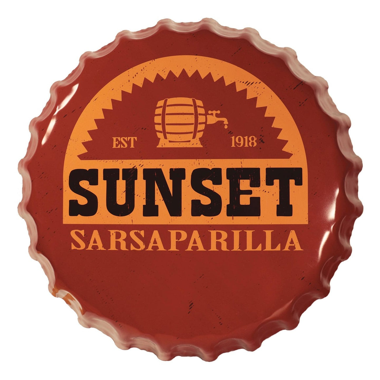 Product image Fallout Metal Sign Sunset Sarsaparilla Bottle Cap