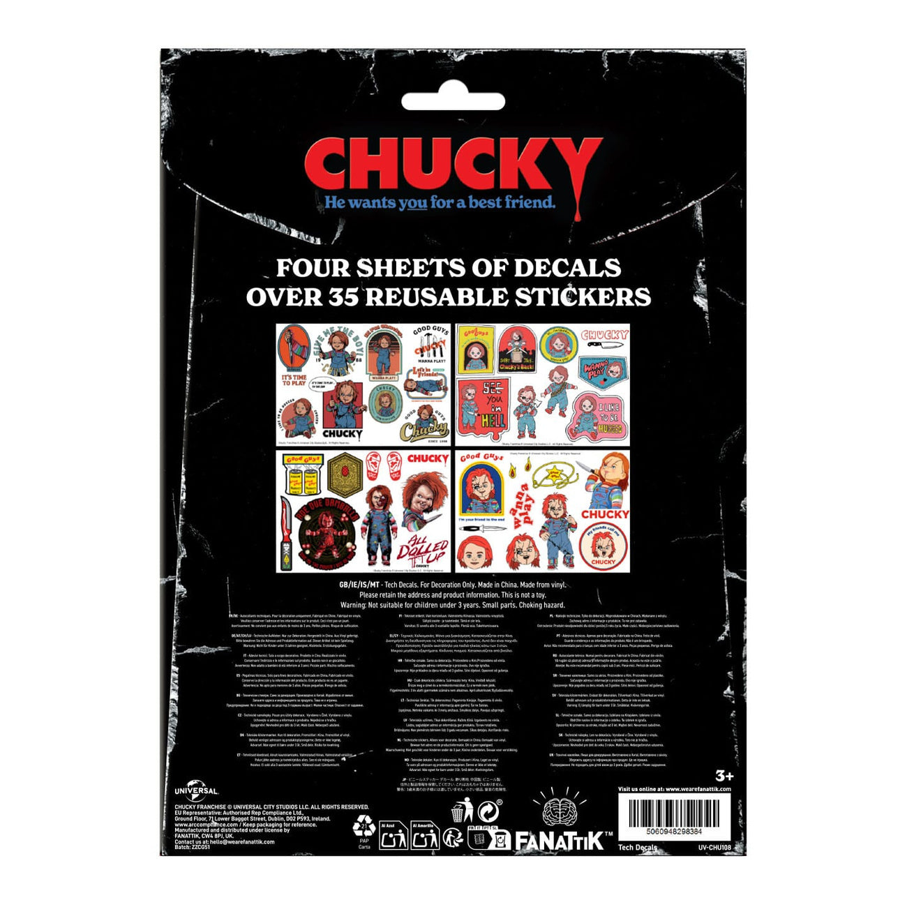Zdjęcie produktu Chucky Tech Sticker Pack