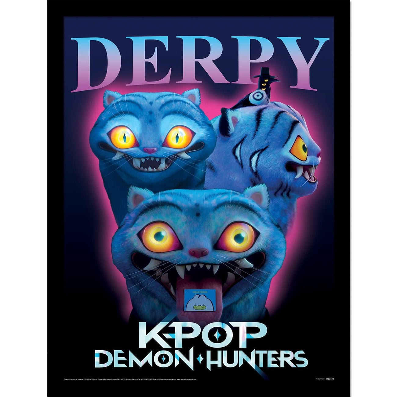 Zdjęcie produktu KPop Demon Hunters Collector Print plakat w ramie Derpy