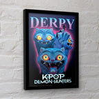 Zdjęcie produktu KPop Demon Hunters Collector Print plakat w ramie Derpy
