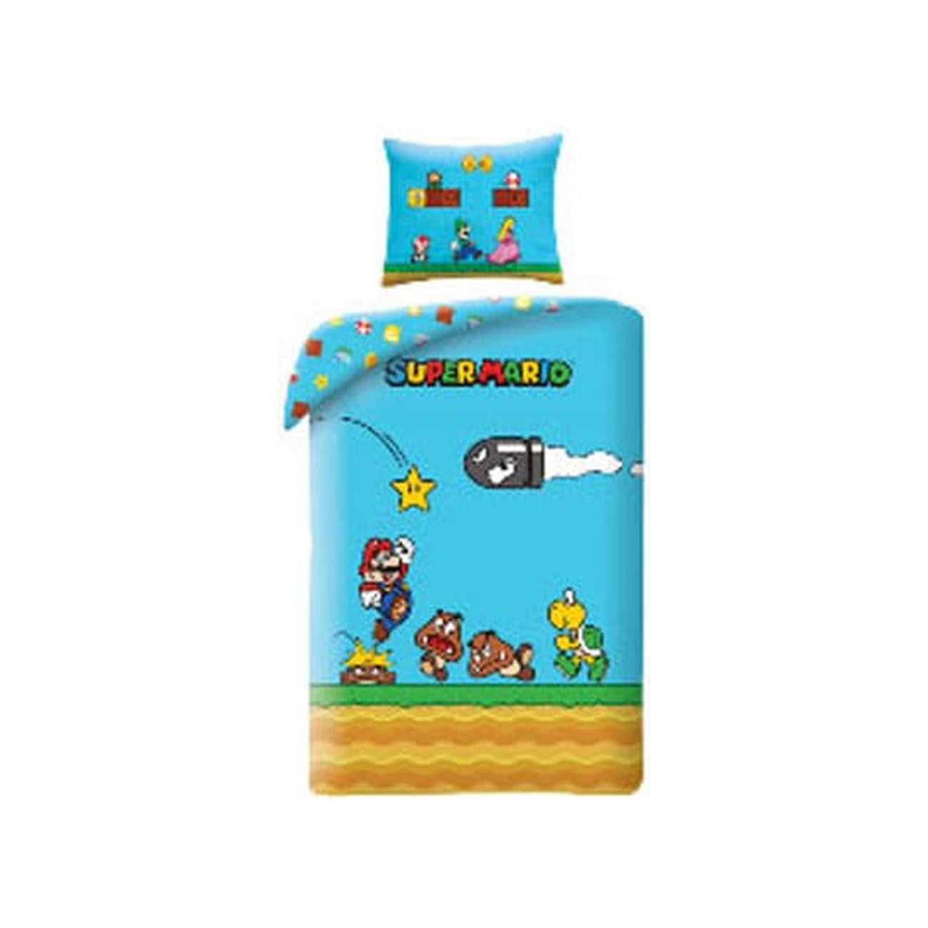 Zdjęcie produktu Pościel Super Mario Ver. 3 140 x 200 cm / 70 x 90 cm