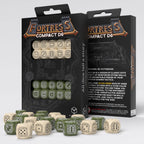 Product image Fortress Compact D6 Dice Set Beige & Olive (20)