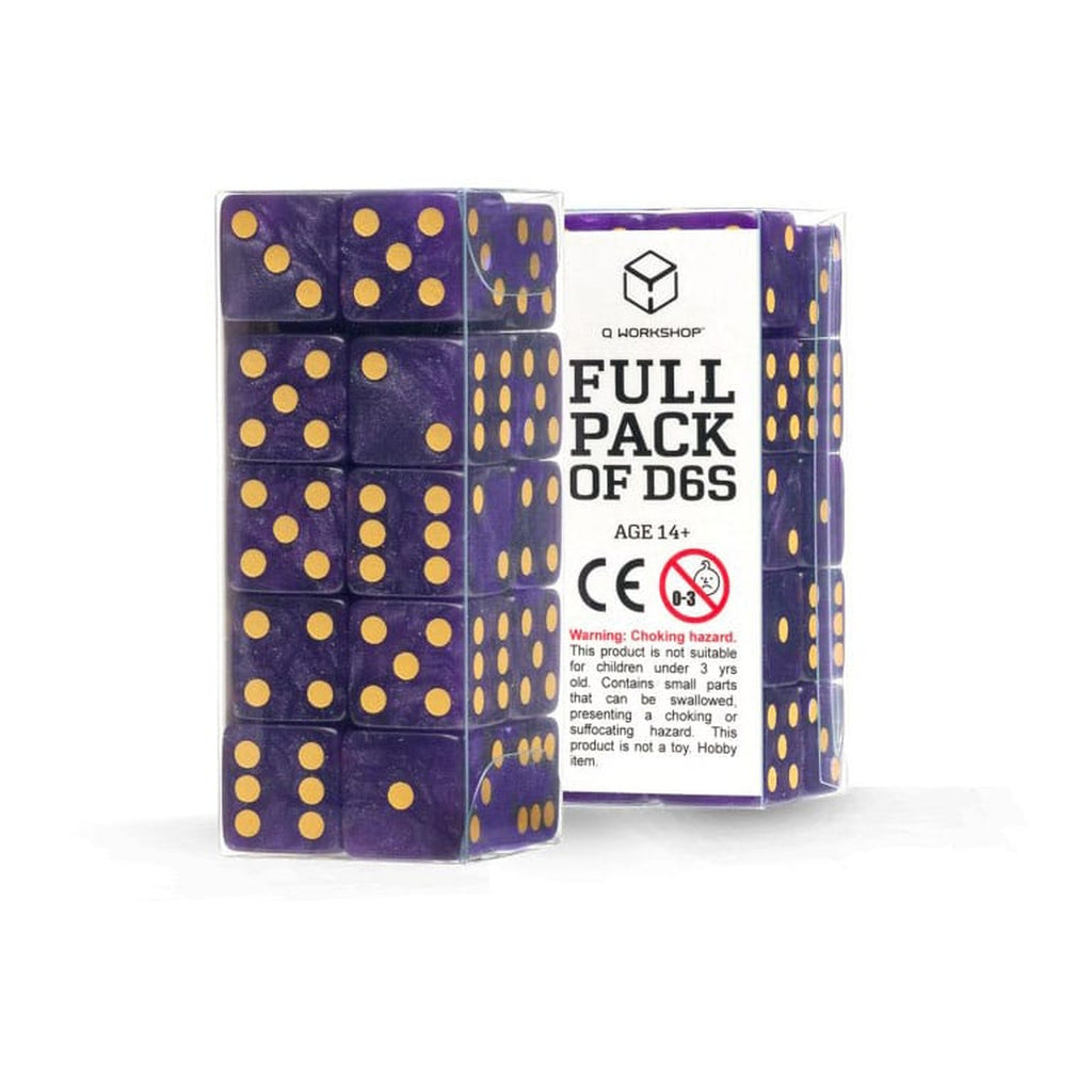Zdjęcie produktu Q Workshop Zestaw Kości Full Pack D6 Shimmering Purple (20)