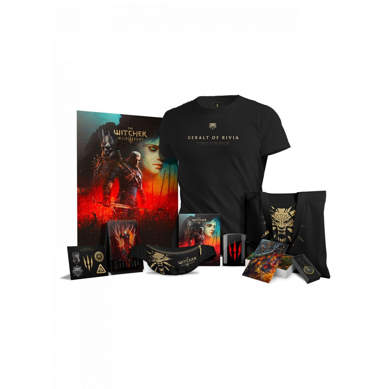 Zdjęcie produktu The Witcher 3: Wild Hunt Pudełko Prezentowe 10th Anniversary Monster Slayer Kit
