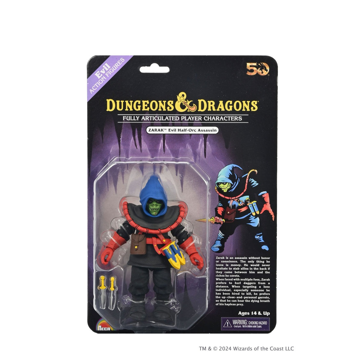 Zdjęcie produktu Figurka akcji w skali Dungeons & Dragons 50th Anniversary Zarak na blister card 18 cm