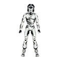 Zdjęcie produktu Teenage Mutant Ninja Turtles Figurka akcji Casey Jones Black & White 18 cm
