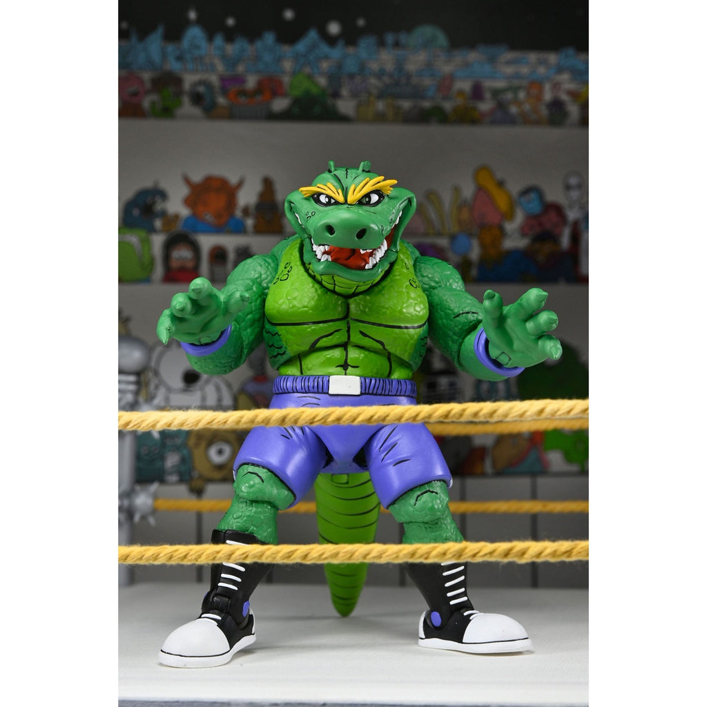 Zdjęcie produktu Teenage Mutant Ninja Turtles (Archie Comics) figurka akcji Stump Wrestling Leatherhead 18 cm