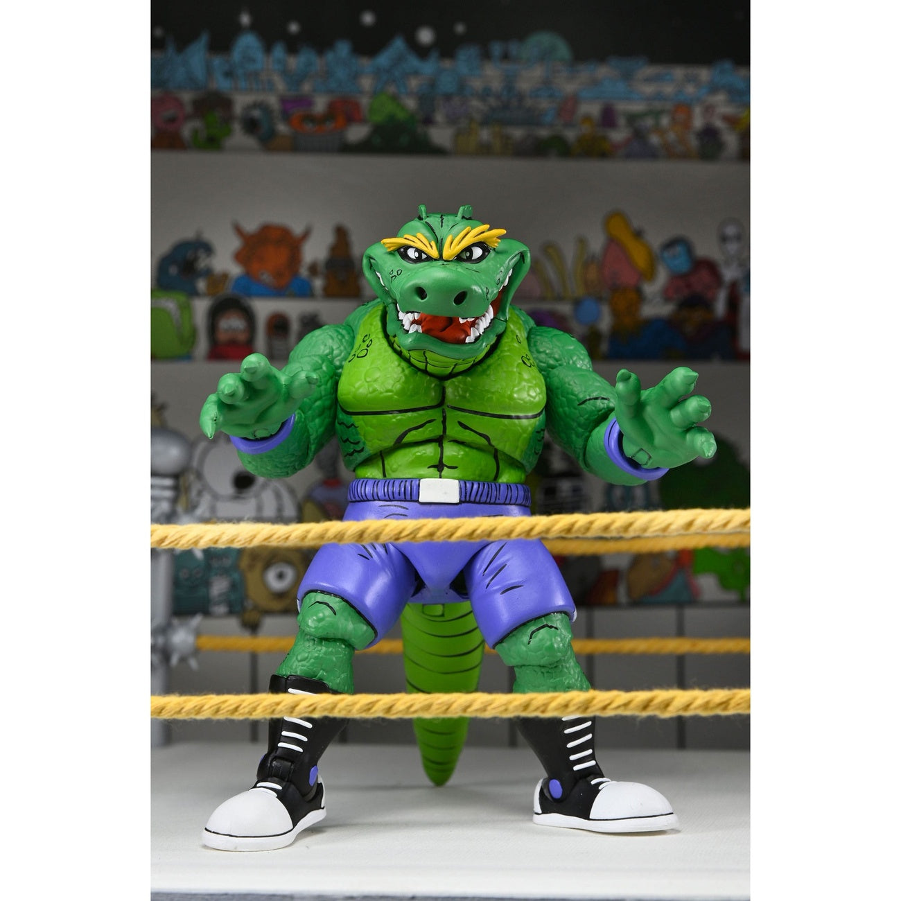 Zdjęcie produktu Teenage Mutant Ninja Turtles (Archie Comics) figurka akcji Stump Wrestling Leatherhead 18 cm