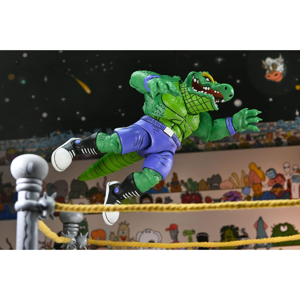 Zdjęcie produktu Teenage Mutant Ninja Turtles (Archie Comics) figurka akcji Stump Wrestling Leatherhead 18 cm