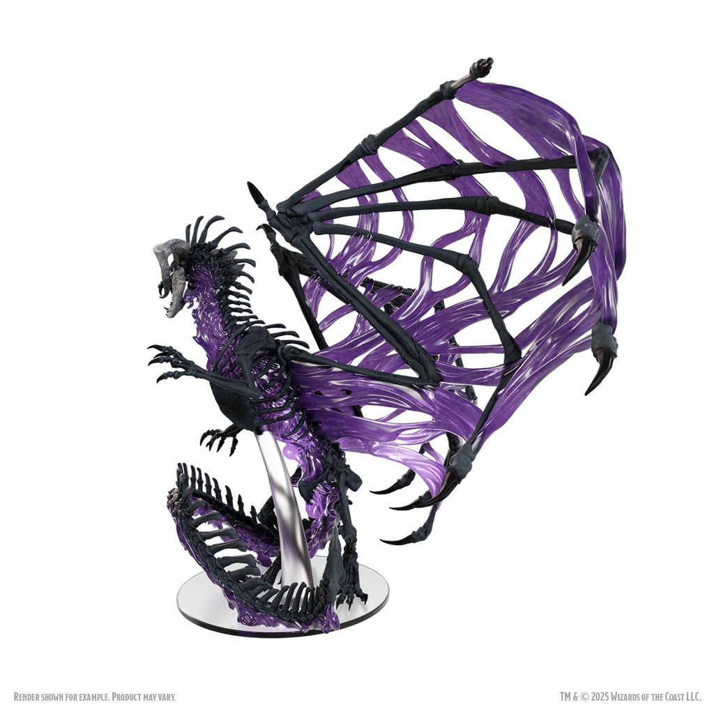 Zdjęcie produktu D&D Icons of the Realms Boxed Miniatures pomalowana figurka Black Dracolich 30 cm