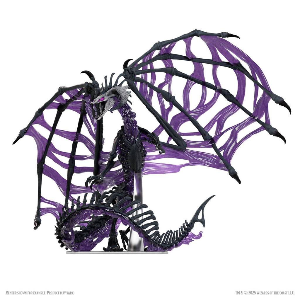 Zdjęcie produktu D&D Icons of the Realms Boxed Miniatures pomalowana figurka Black Dracolich 30 cm