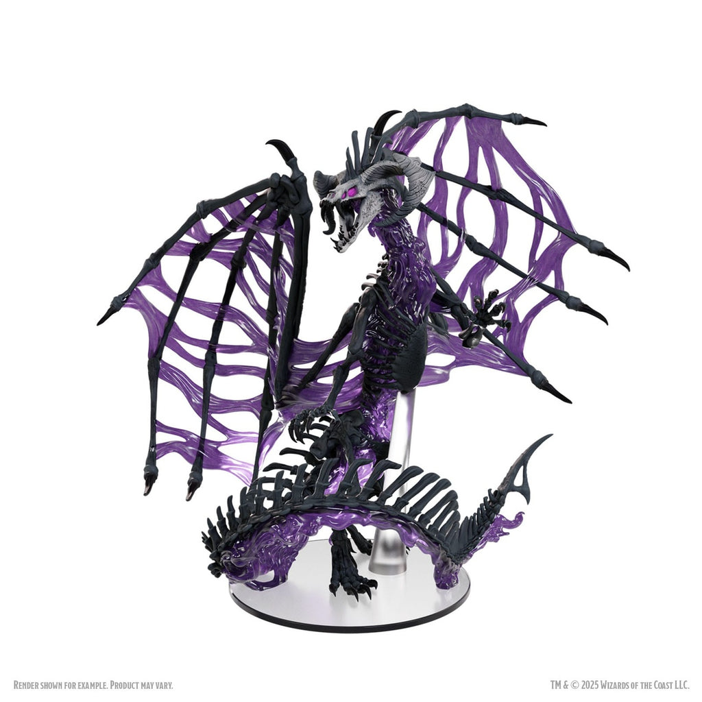 Zdjęcie produktu D&D Icons of the Realms Boxed Miniatures pomalowana figurka Black Dracolich 30 cm