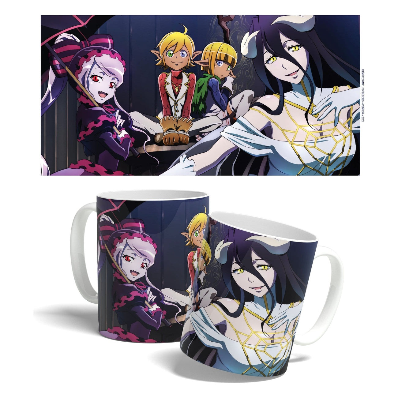 Zdjęcie produktu Overlord Kubek Albedo, Aura, Mare & Shalltear 325 ml