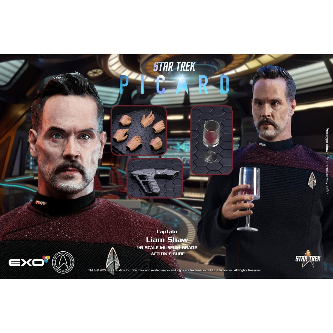 Zdjęcie produktu Star Trek: Picard figurka akcji 1/6 Captain Liam Shaw 30 cm