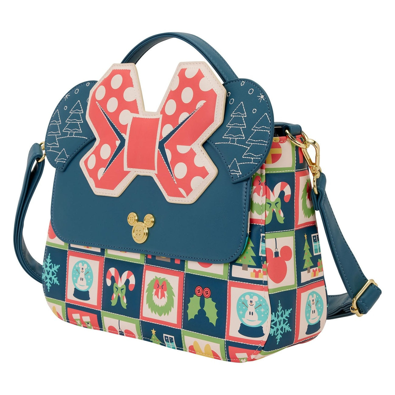 Product image Disney by Loungefly Crossbody Bag Mickey and Minnie Holiday