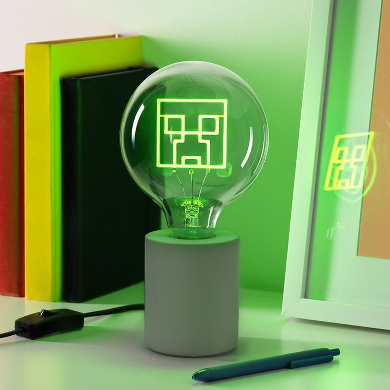 Zdjęcie produktu Minecraft Neonowa Lampa LED Creeper