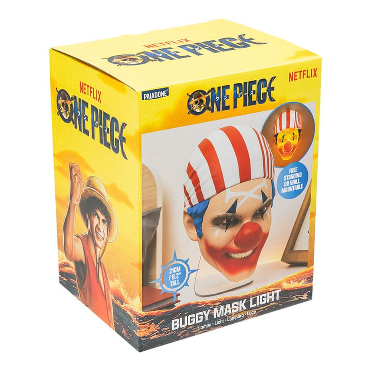 Zdjęcie produktu One Piece 3D lampa LED Maska Buggy’ego