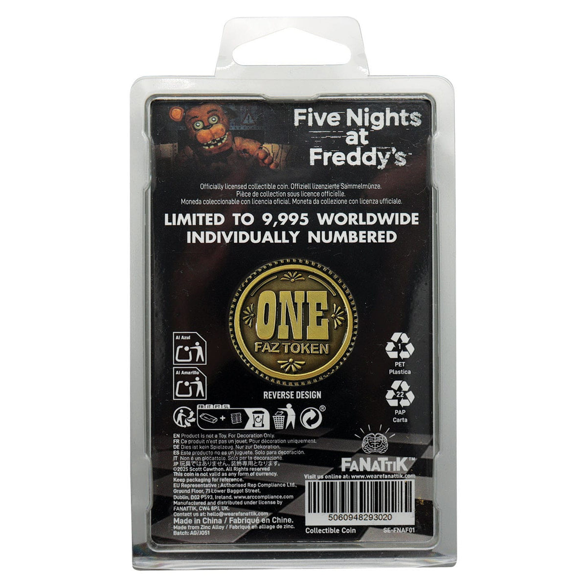 Zdjęcie produktu Five Nights at Freddy's Moneta kolekcjonerska One Faz Token Limited Edition