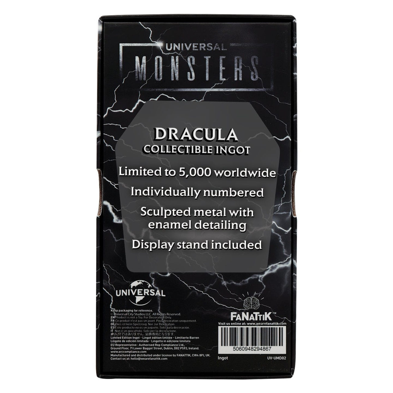 Zdjęcie produktu Universal Monsters Sztabka metalu Dracula Edycja Limitowana