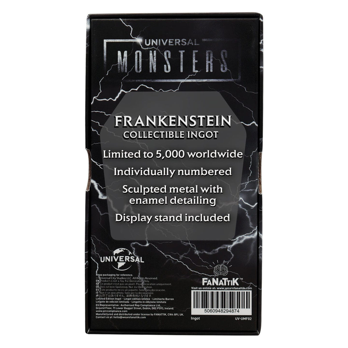 Zdjęcie produktu Universal Monsters Metalowy Sztab Frankensteina Potwór Edycja Limitowana