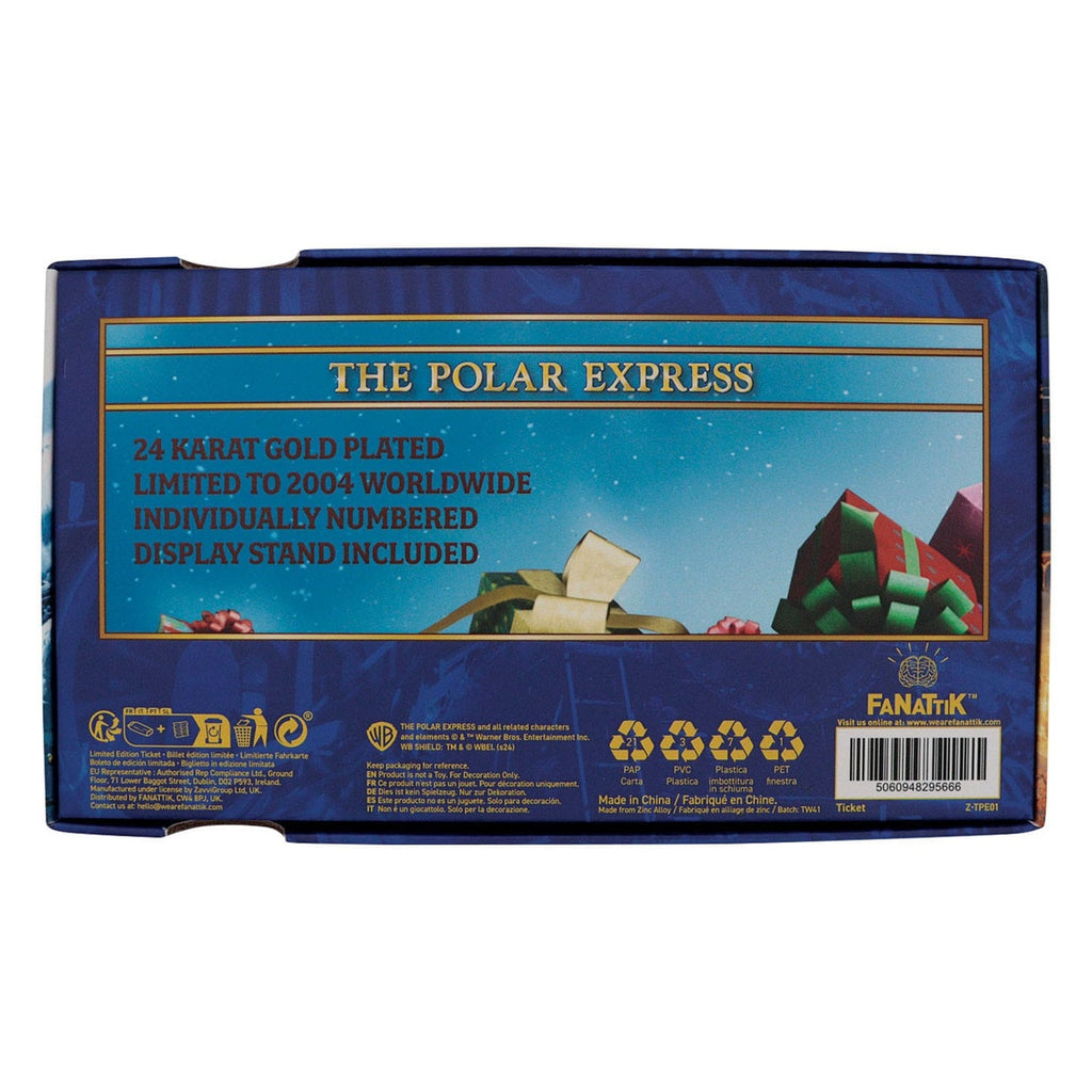 Zdjęcie produktu Ekspres Polarny Replika biletu na pociąg pozłacana 24k Edycja limitowana