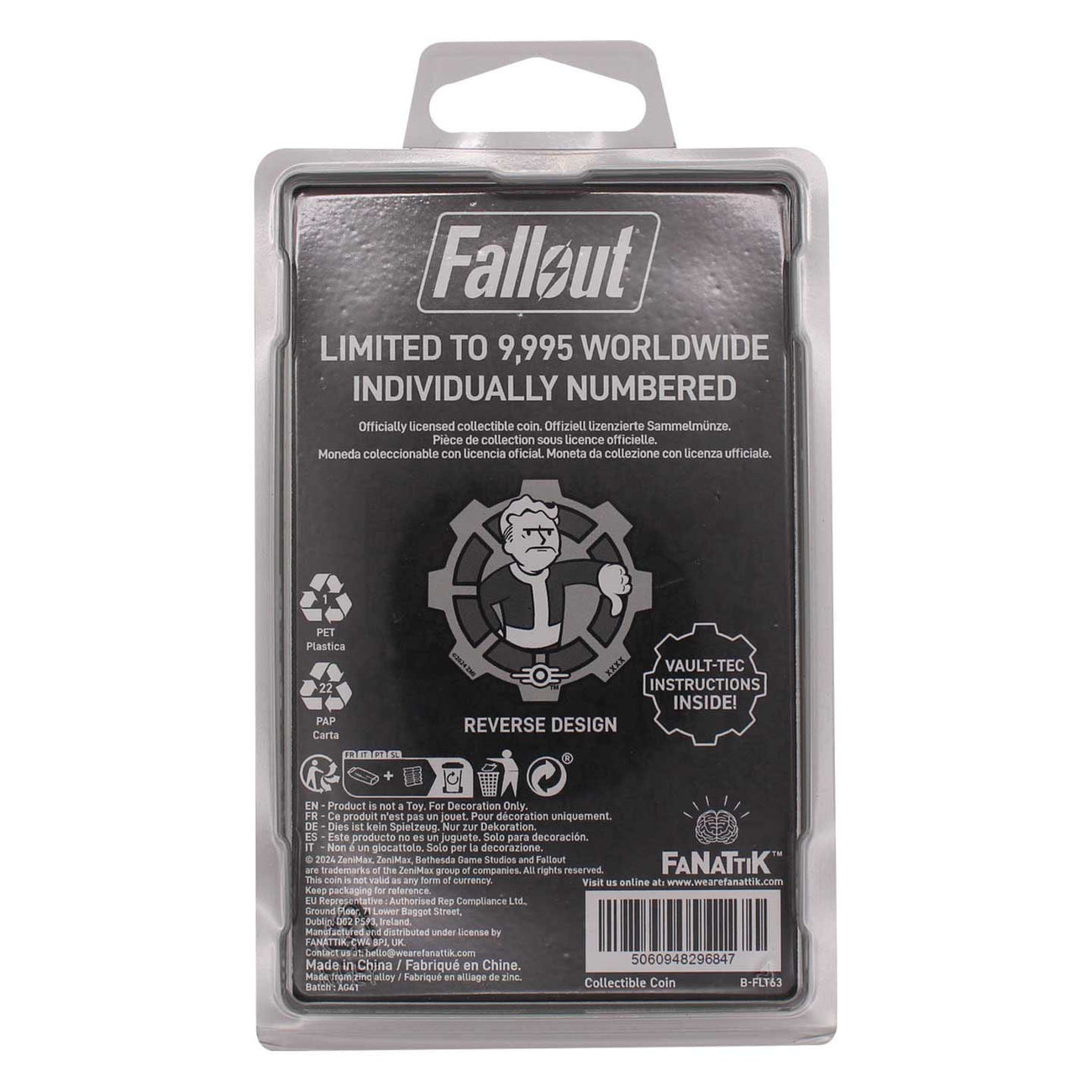Zdjęcie produktu Fallout Moneta kolekcjonerska Decision Black & White Edycja limitowana
